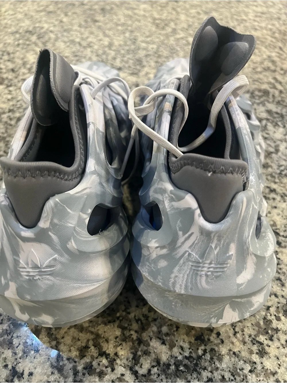 adidas Men's Gray White Sculpted Foam Runner Sneakers